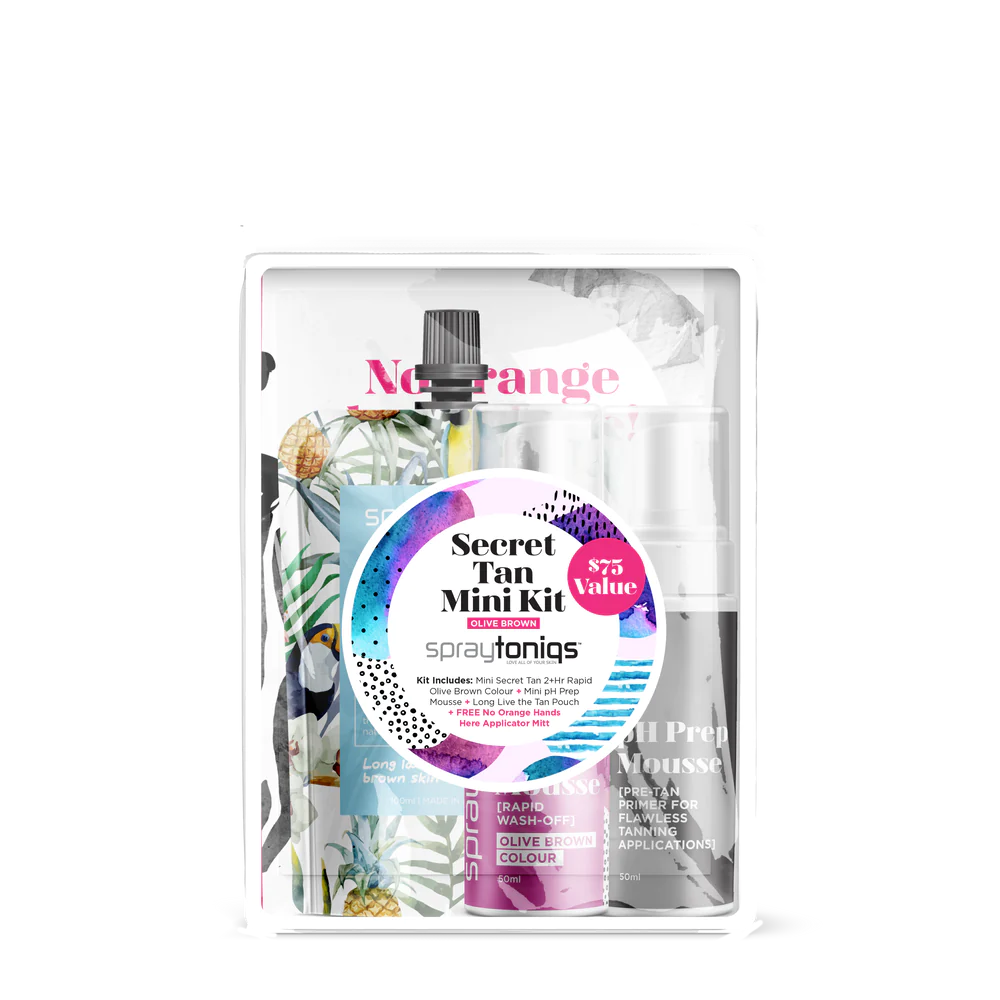 Secret Tan Mini Kit - Olive Brown Rapid 2hr Edition