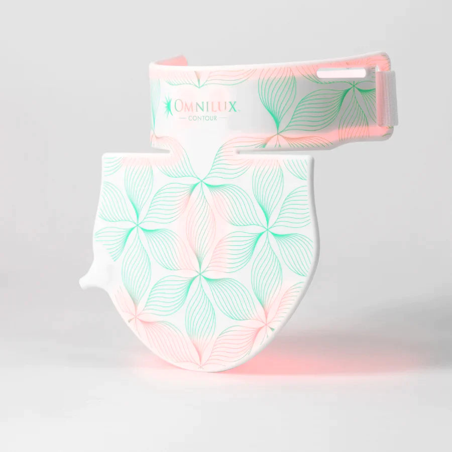 Omnilux Contour Neck & Décolleté LED Mask + Pack x 3 Hydrogel Masks $629