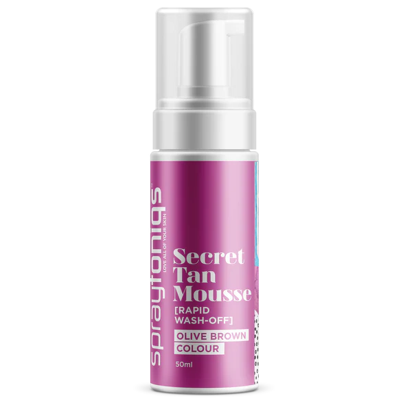 Secret Tan Travel Mini Mousse (Rapid 2Hr+Wash off) Olive Brown $20.00