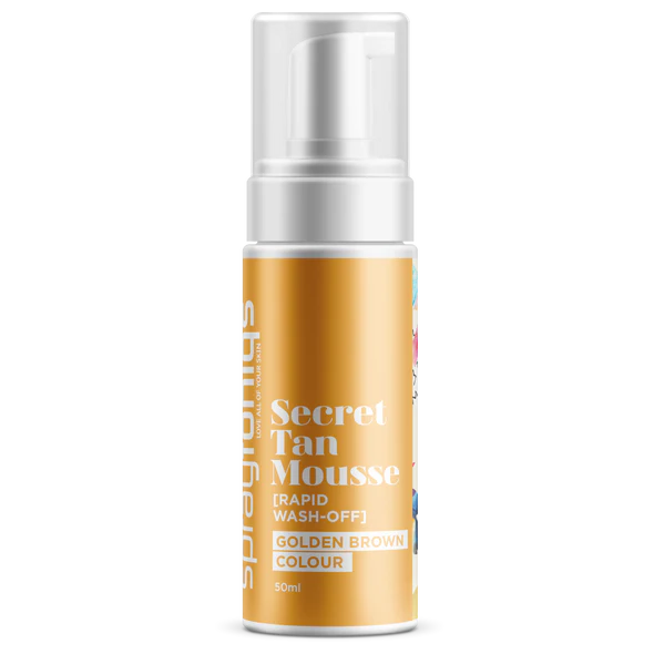 Secret Tan Travel Mini Mousse (Rapid 2Hr+Wash off) Golden Brown $20.00