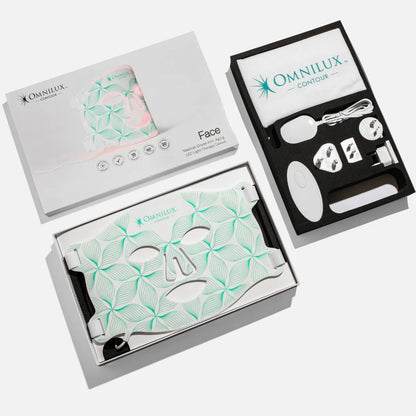 Omnilux Contour Face LED Mask + 3x Pack of Hydrogel Face Masks $629