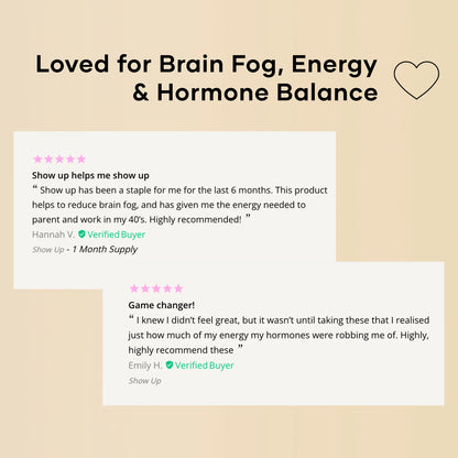 Show Up - Energy Stress, Brain Health & Hormone Balance