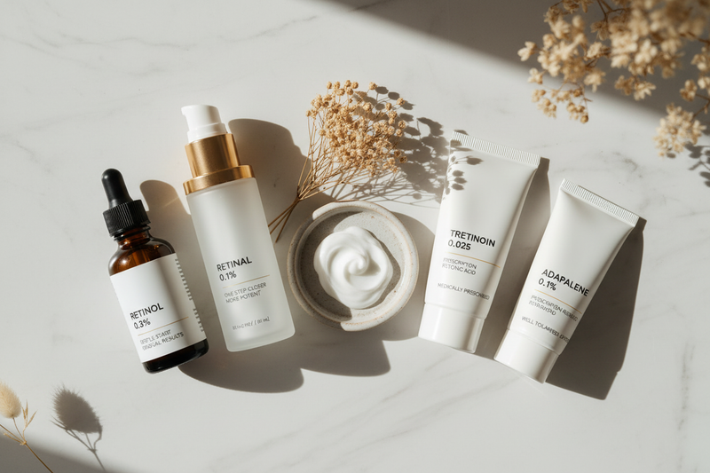 Vitamin A Skincare – Labels on Bottles Only